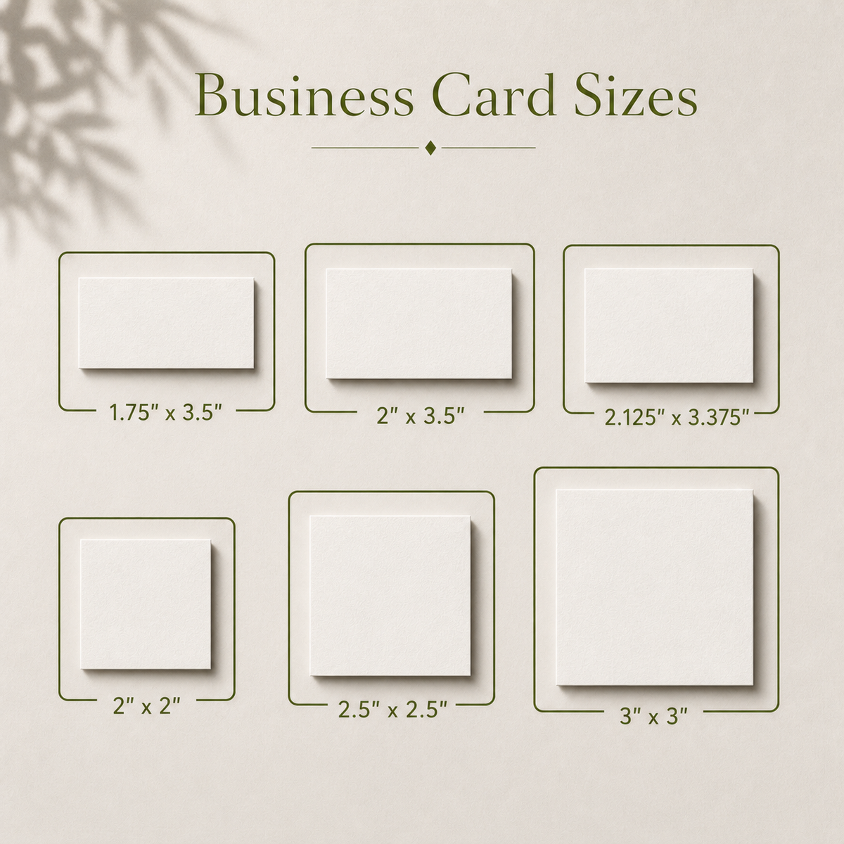 Standard Business Card Printing