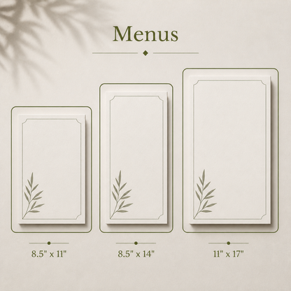 Restaurant Menu Printing