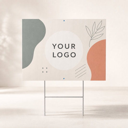 Yard Signs custom print mockup by AirPrint LA